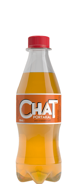 Chat Portakal Aromalı Gazlı İçecek - 250 ml Pet Şişe